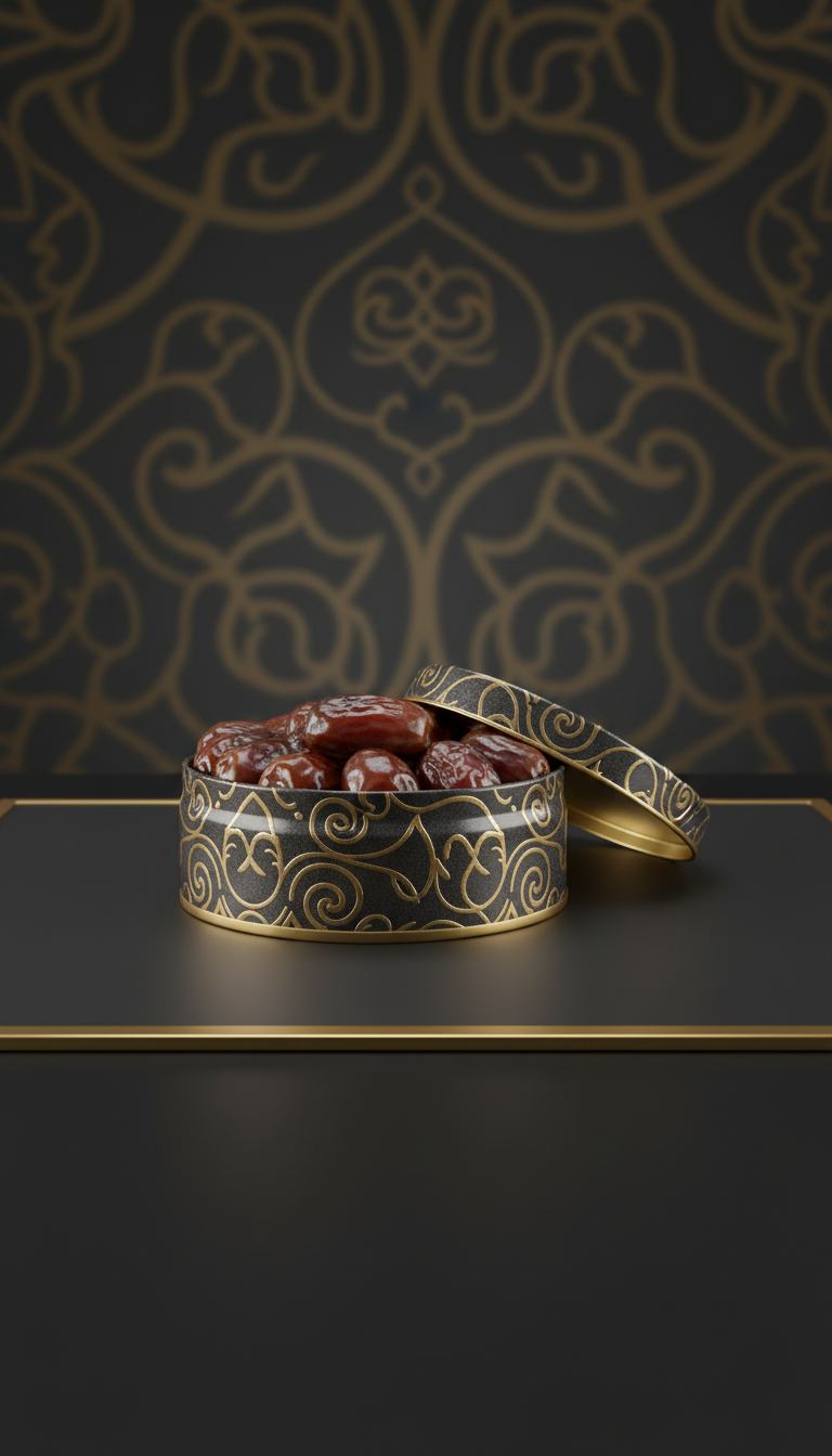 Limited Edition Gold-Embossed Ajwa Tin